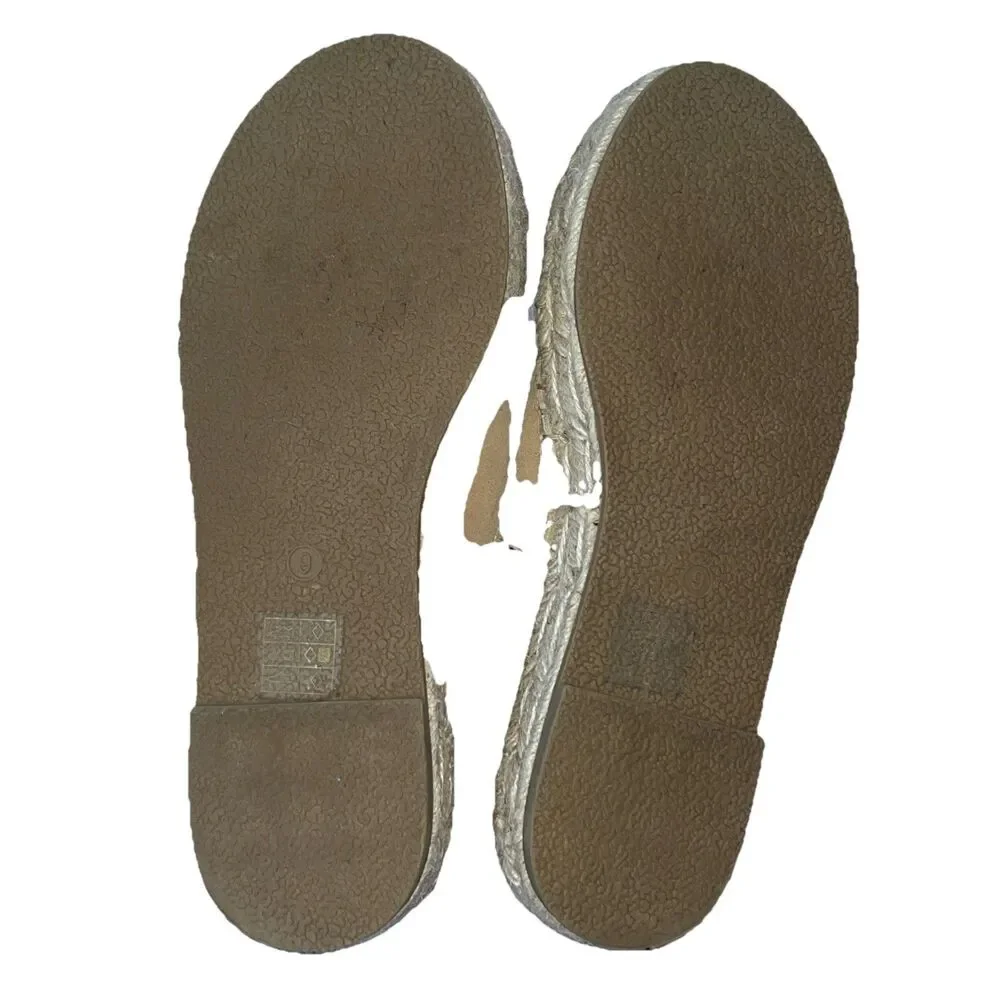 Urban Outfitters Espadrille Raffia Style Slide Sandals Size 9